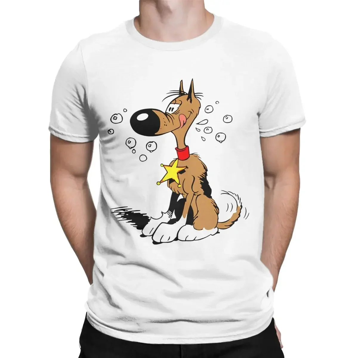 Summer Clothing Ideas For Women - クリエイティブ Rantanplan 犬ダルトンズラッキールーク Tシャツ男性女性ピュアコットン Tシャツギフトアイデア衣類