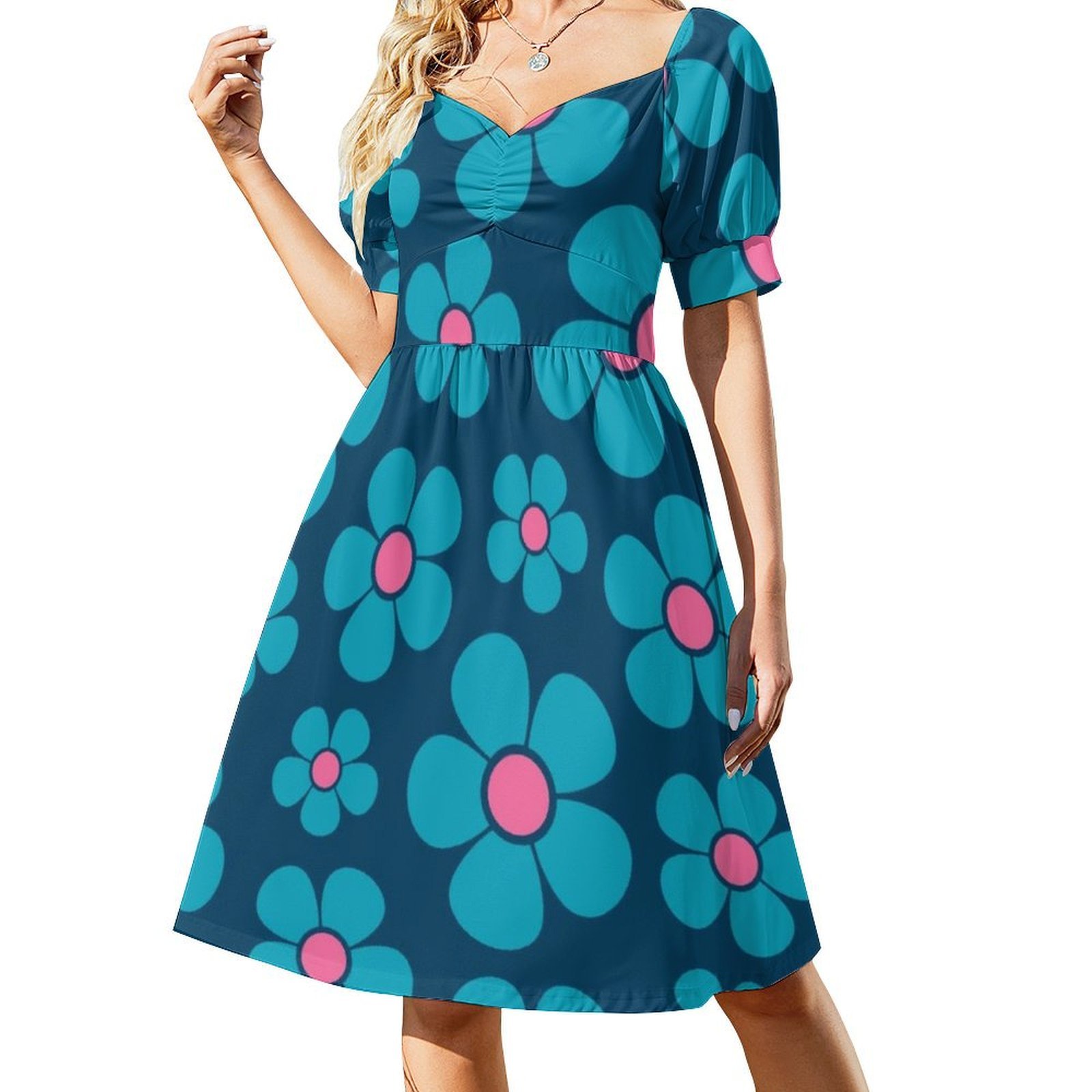 Summer Clothing Styles For Women - レト 1960 年代スタイル ミッドモダン 花柄 レディース