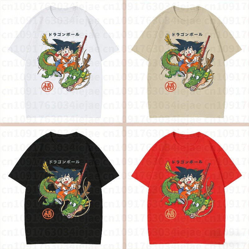Summer Clothing Ideas For Women - 2026 夏ドラゴンボール男性女性悟空 Tシャツ綿服ノベルティ半袖クルーネック Tシャツギフトアイデア Tシャツ