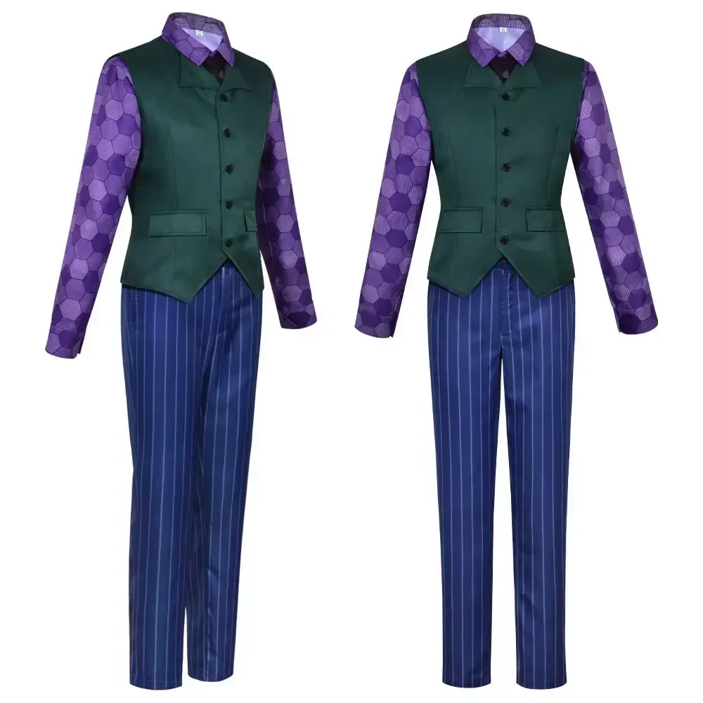 Summer Vacation Clothing Men - 男性用ピエロコスプレ衣装 ピエロフルセット コート シャツ ベスト ネクタイ