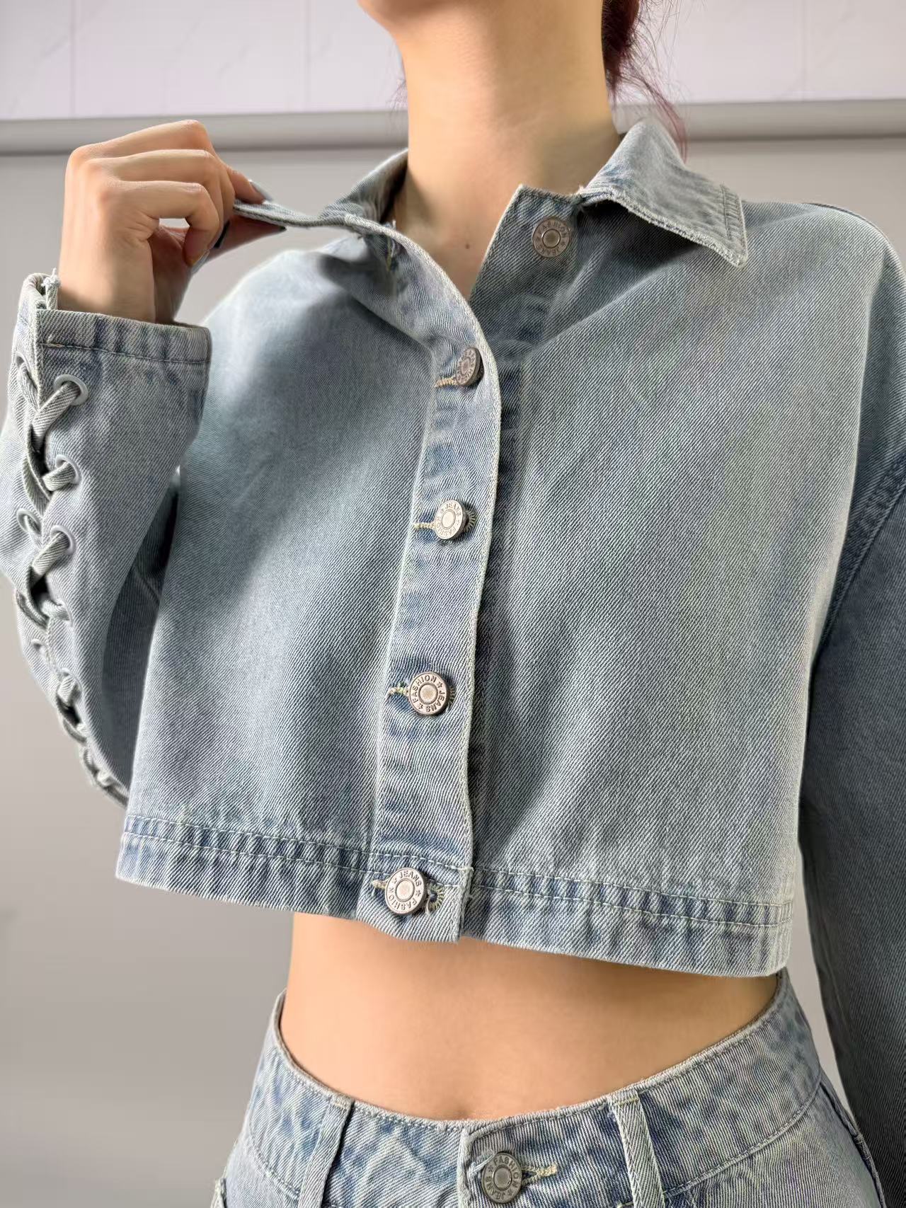 Summer Clothing Styles For Women - 2025 韓国和風マルチ要素デザイン高品質衣類東大門韓国デニムジャケットコート