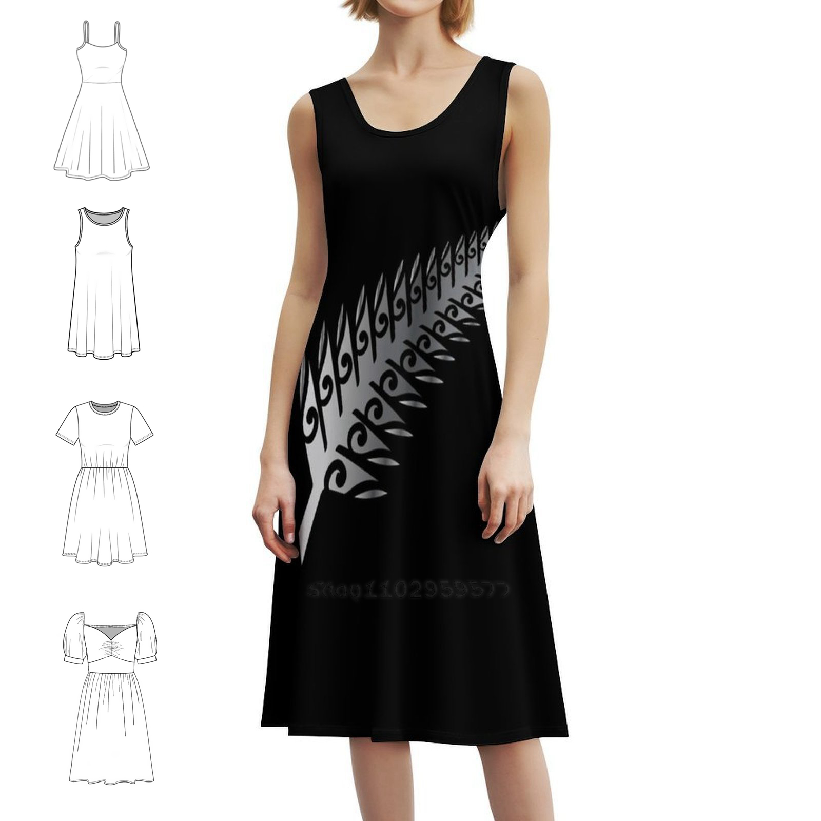 Summer Clothing Ideas For Women - シルバーファーン ニュージーランド マオリスタイル ギフトアイデア クラシック レディース