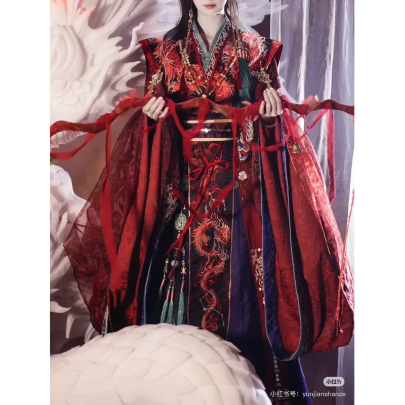雲間山澤漢服ドレス 女性用 女帝風 漢服要素入り 漢服衣装  - Summer Clothing Styles For Women のレビューと価格