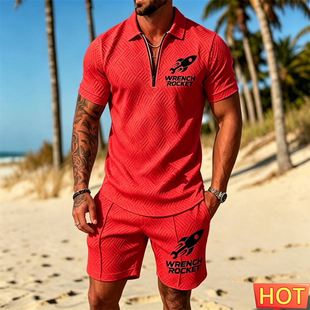 夏のメンズアウトフィット メンズバケーションポロセット カジ - Summer Vacation Clothing Men のレビューと価格