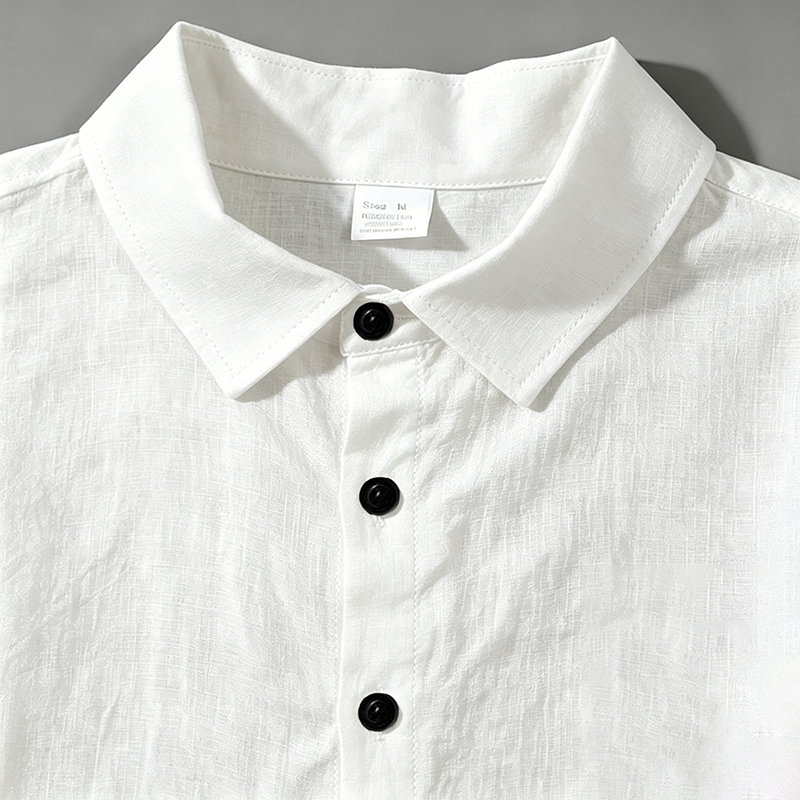 男性リネンツーピース衣装半袖ラペルボタンシャツ弾性ドロースト - Summer Clothing Haul のレビューと価格