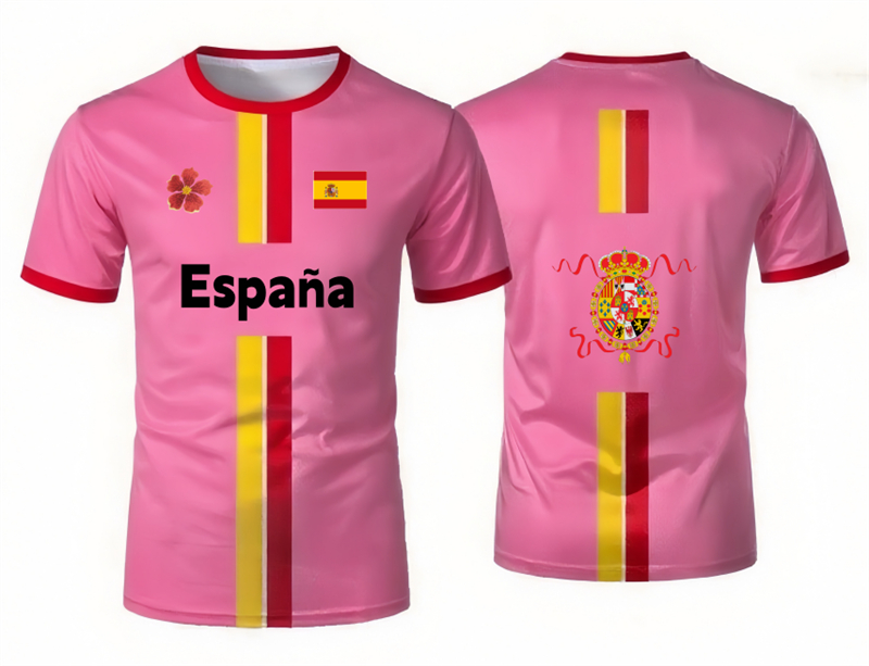2026年スペインサッカーユニフォーム柄Tシャツ、シャンゴ3 - Summer Clothing In Spanish のレビューと価格