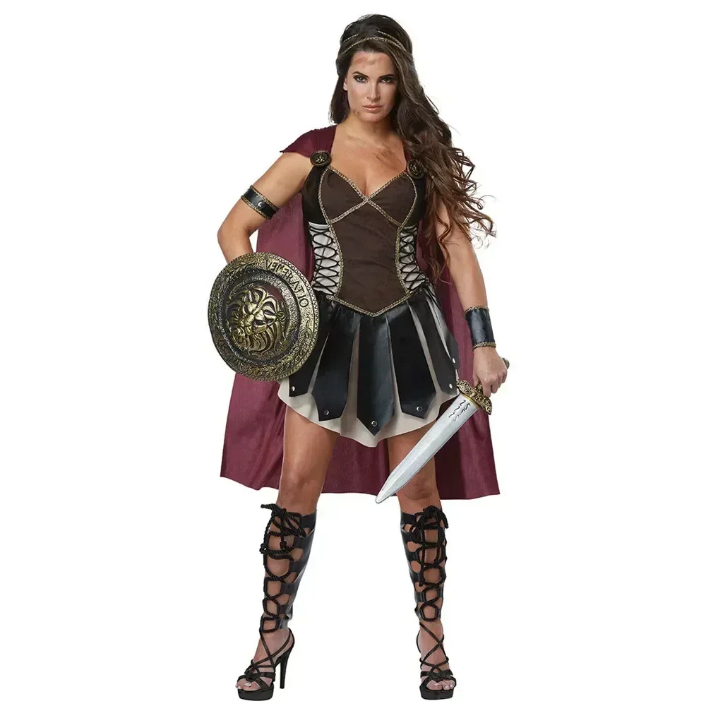 ハロウィン中世ローマ王室騎士戦士マントスパルタ剣闘士衣装騎士 - Summer Vacation Clothing Men のレビューと価格