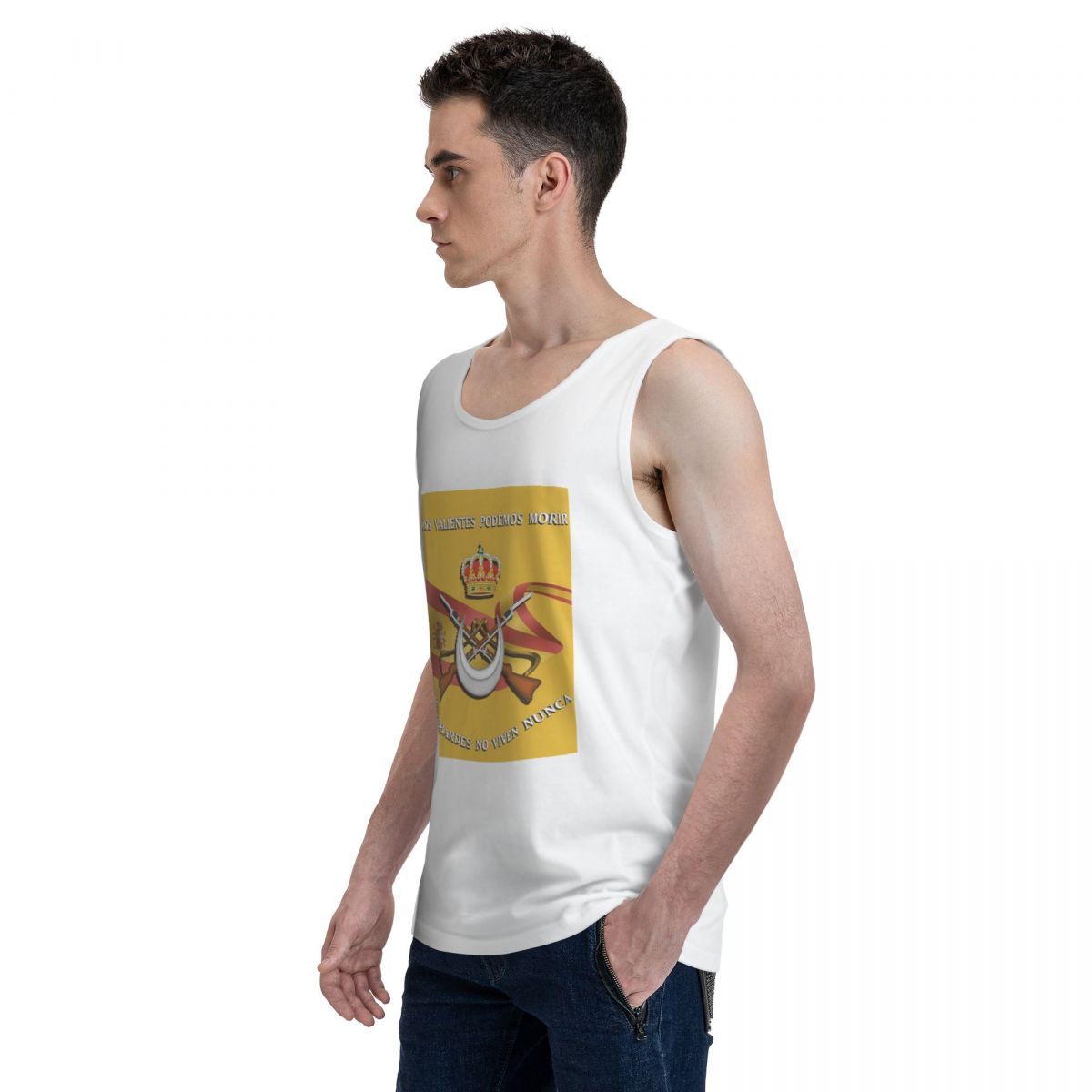 スペイン軍団旗スペイン軍誇りに思っている100%綿メンズスウ - Summer Clothing In Spanish のレビューと価格