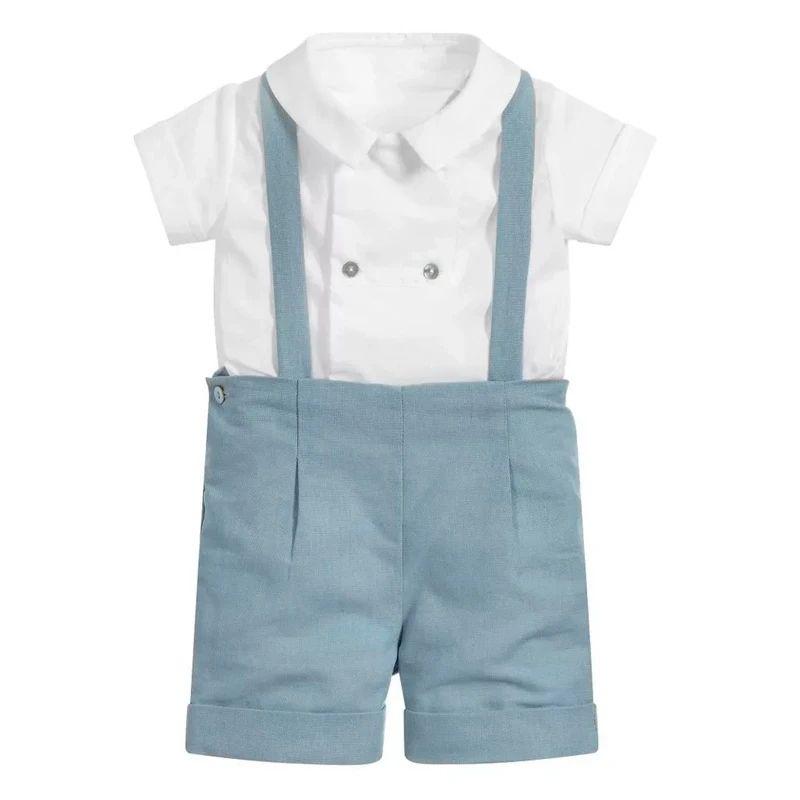 男の子用半袖コットンスーツ,新生児用夏服,子供用ブティック服 - Summer Clothing In Spanish のレビューと価格