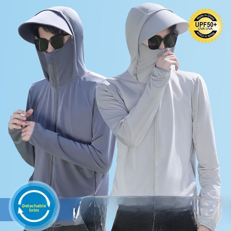 メンズ夏用薄手アイスシルク釣り用日焼け止め服超薄型通気性紫外 - Summer Rays Clothing のレビューと価格