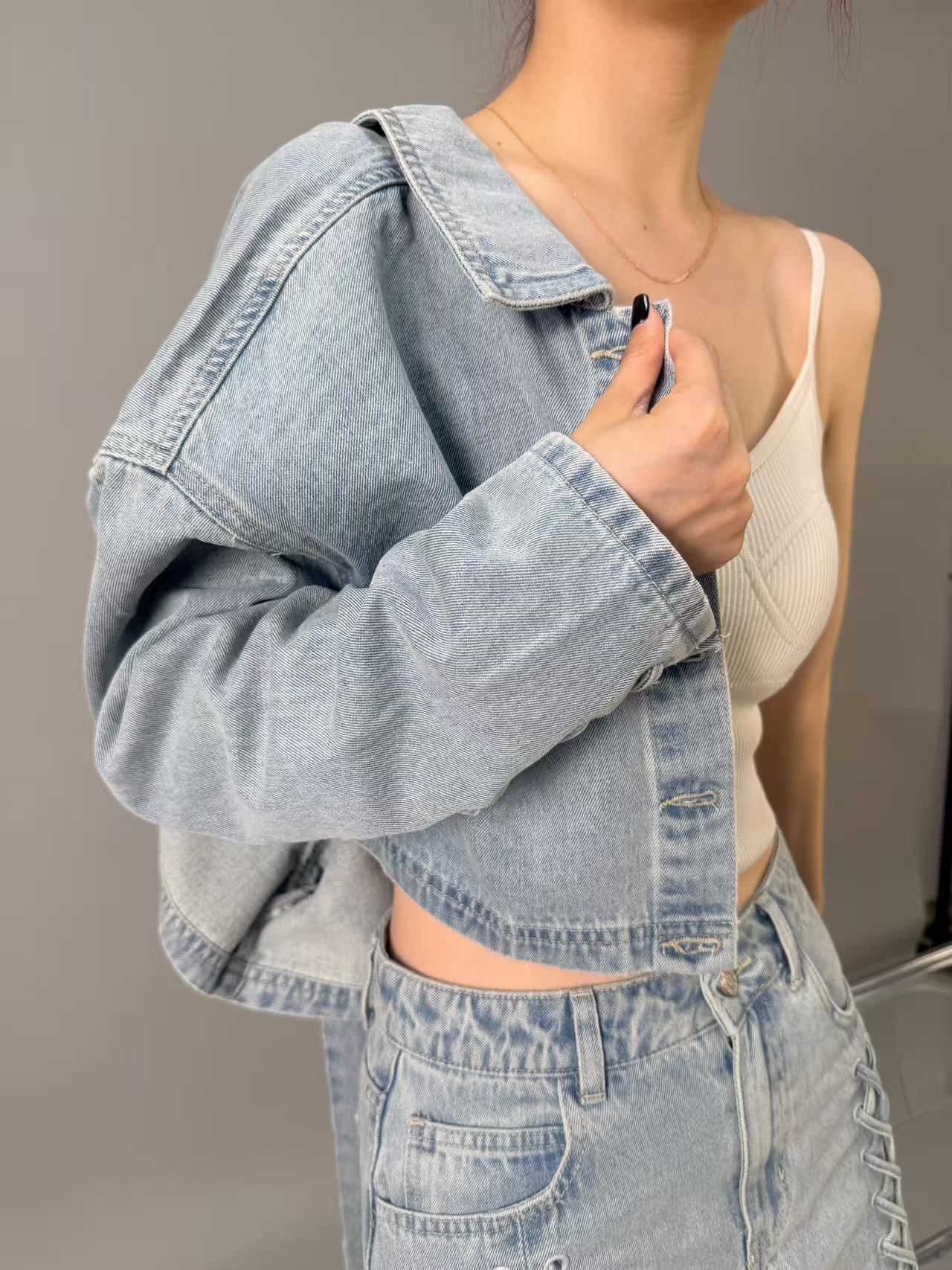 2025 韓国和風マルチ要素デザイン高品質衣類東大門韓国デニ - Summer Clothing Styles For Women のレビューと価格