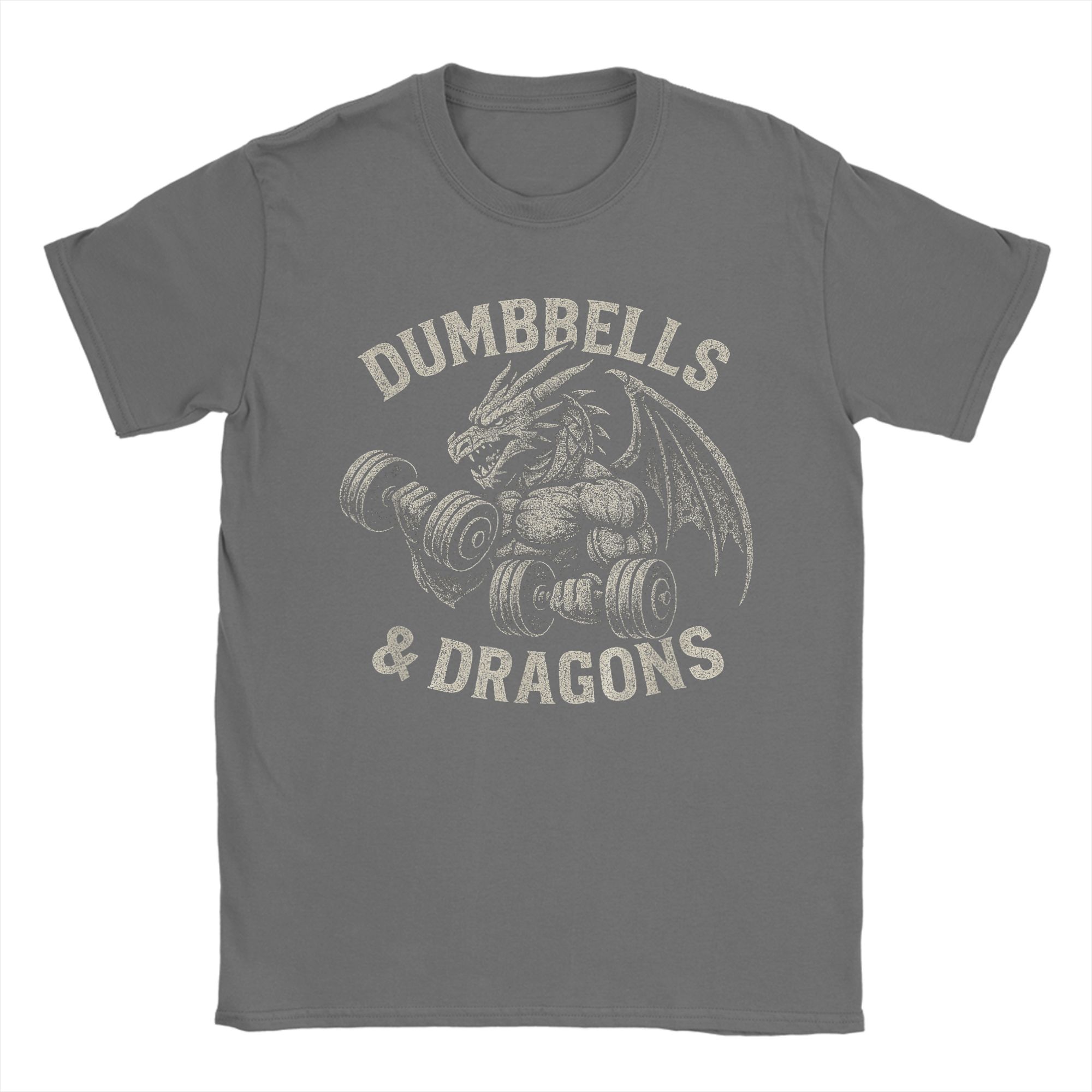 ダンベルとドラゴンズジムTシャツ メンズカジュアルコットンT - Summer Clothing Ideas For Women のレビューと価格