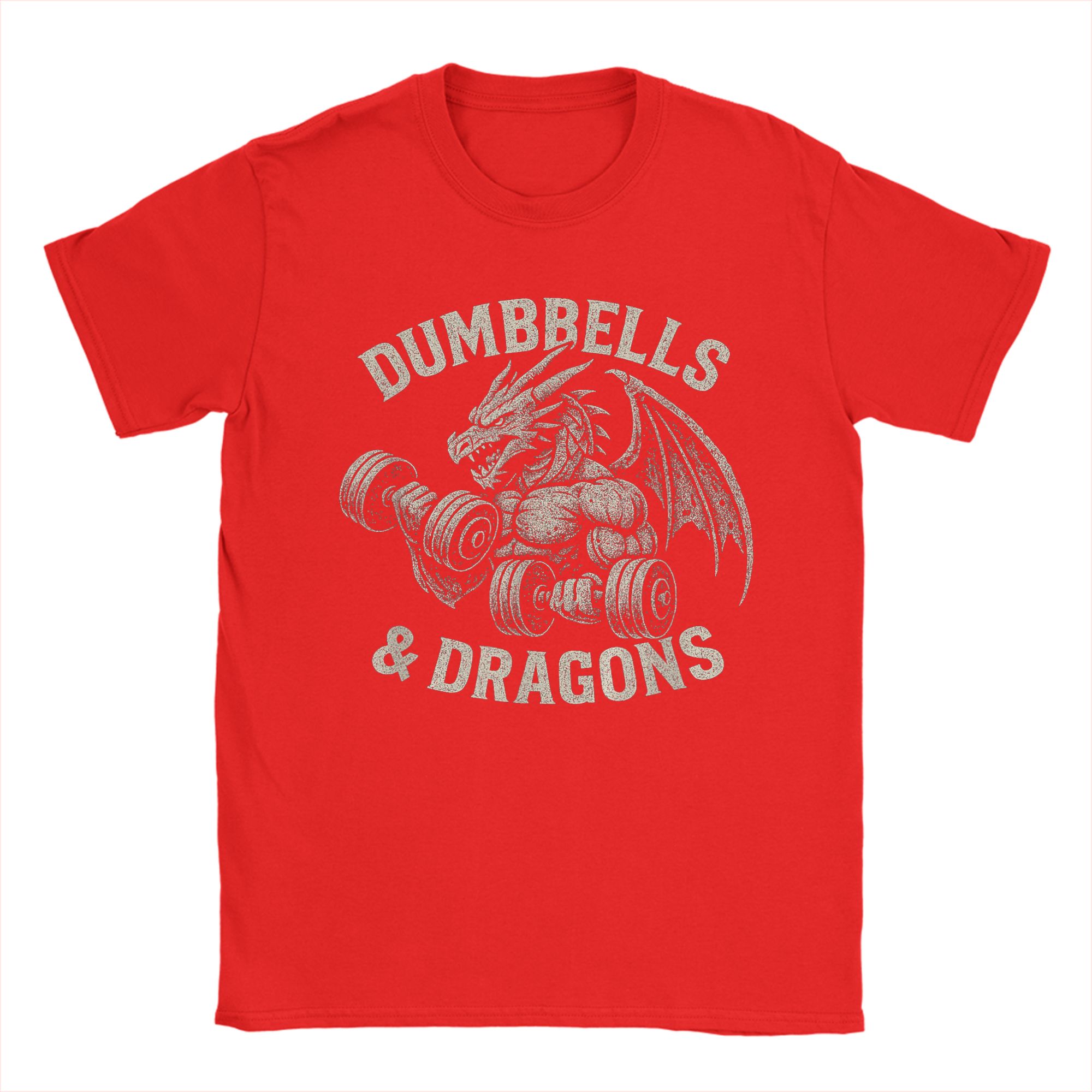 ダンベルとドラゴンズジムTシャツ メンズカジュアルコットンT - Summer Clothing Ideas For Women のレビューと価格
