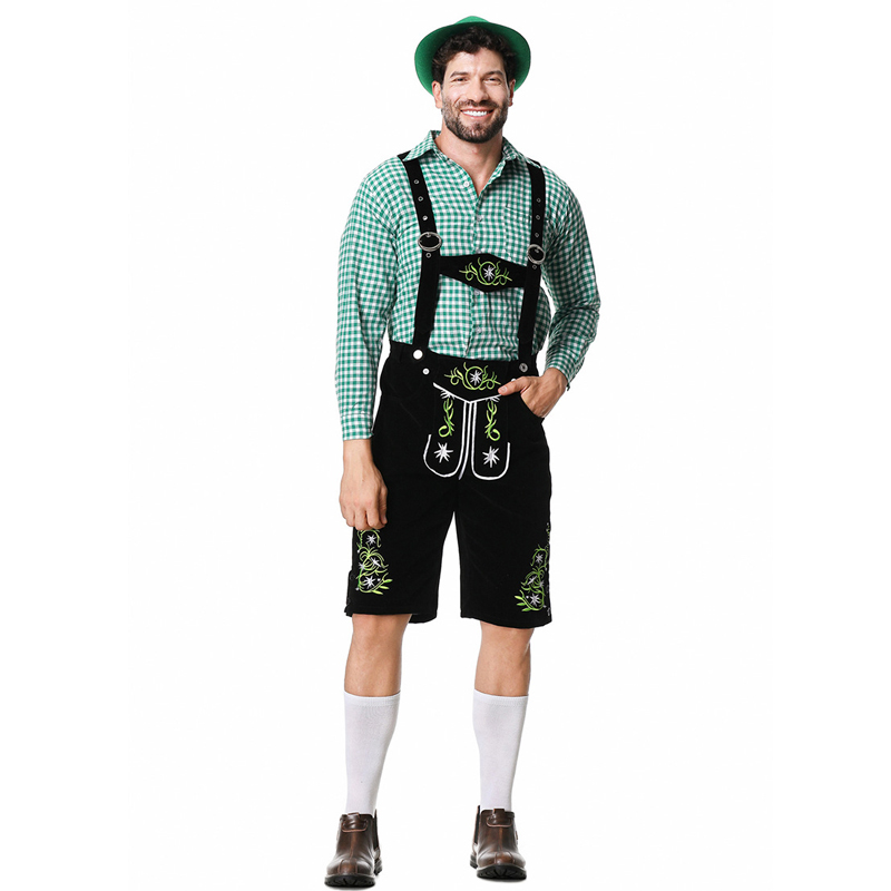 男オクトーバーフェスト伝統的なレーダーホーゼン衣装パブバーテ - Summer Vacation Clothing Men のレビューと価格