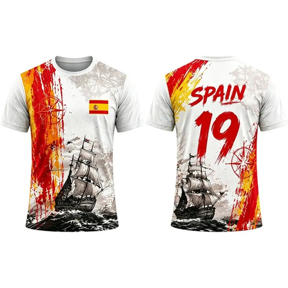 2026年ニューデザインスペイン風メンズスポーツシャツ通気性 - Summer Clothing In Spanish のレビューと価格