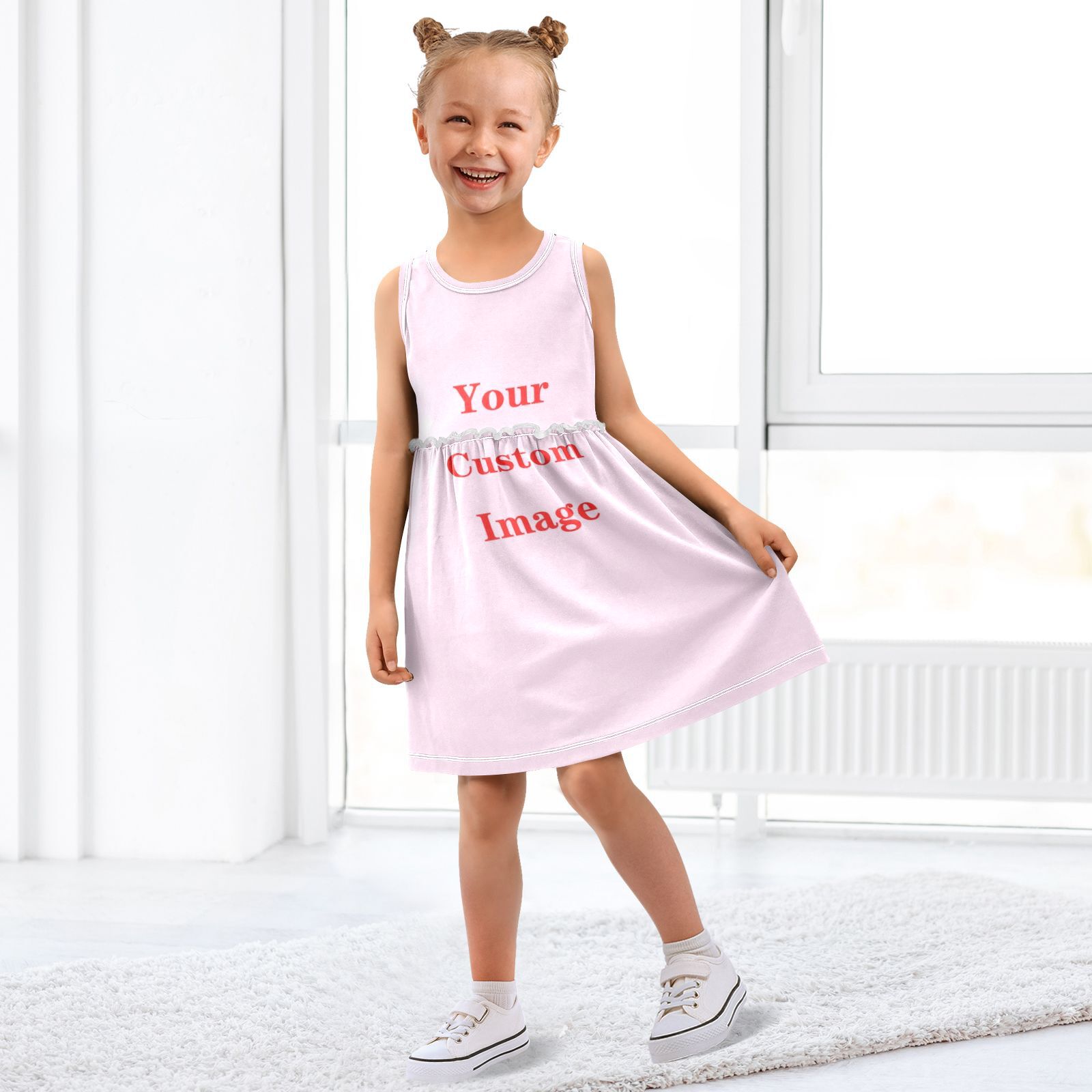 女の子服新しい夏のプリンセスノースリーブドレス子供ドレスカス - Summer Clothing Images のレビューと価格