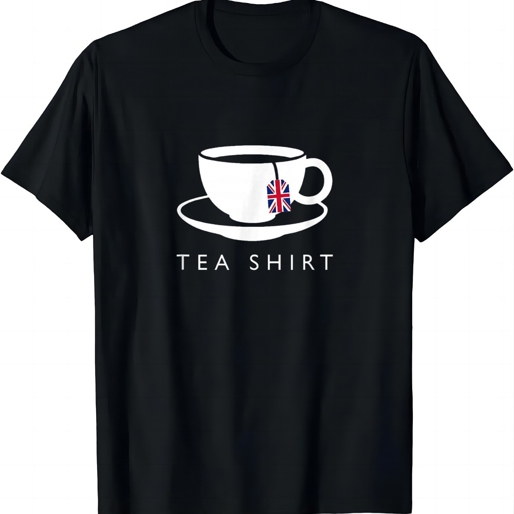 I Love English Tea UK Flag Tシャ - Summer Clothing Uk Men のレビューと価格