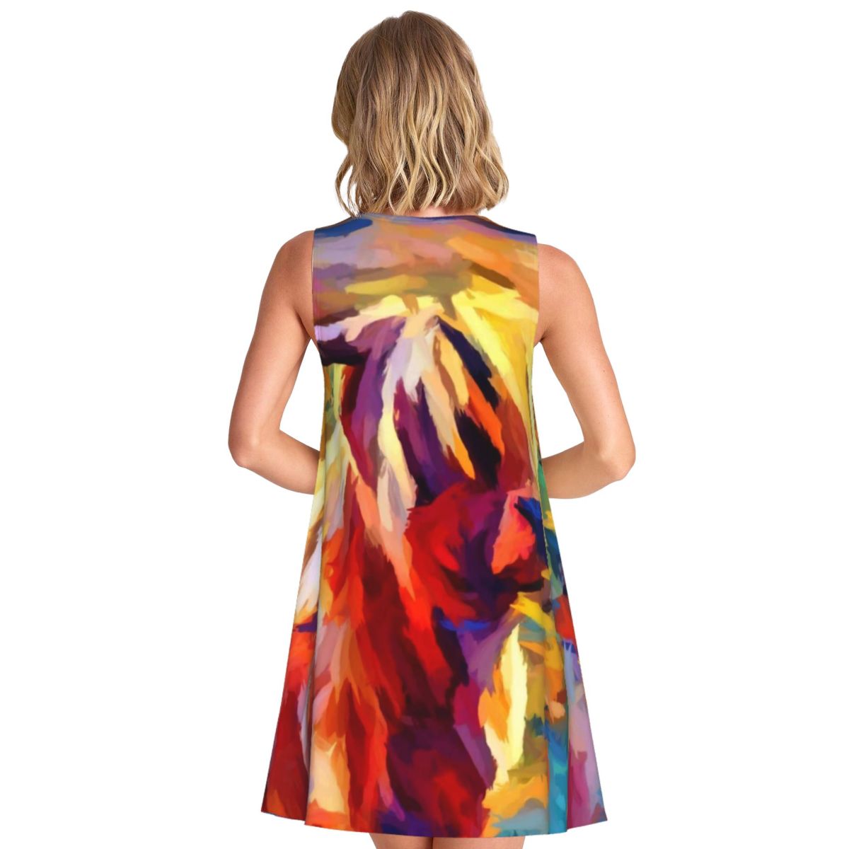 ハイランドカウ柄カジュアルドレス カラフルアニマル ノースリ - Summer Clothing Ideas For Women のレビューと価格