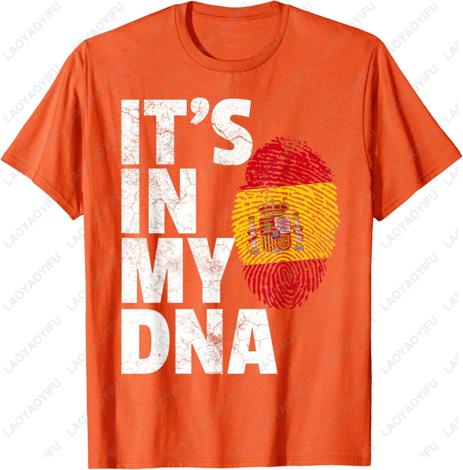 「IT'S IN MY DNA」スペイン国旗のグラフィックプ - Summer Clothing In Spanish のレビューと価格