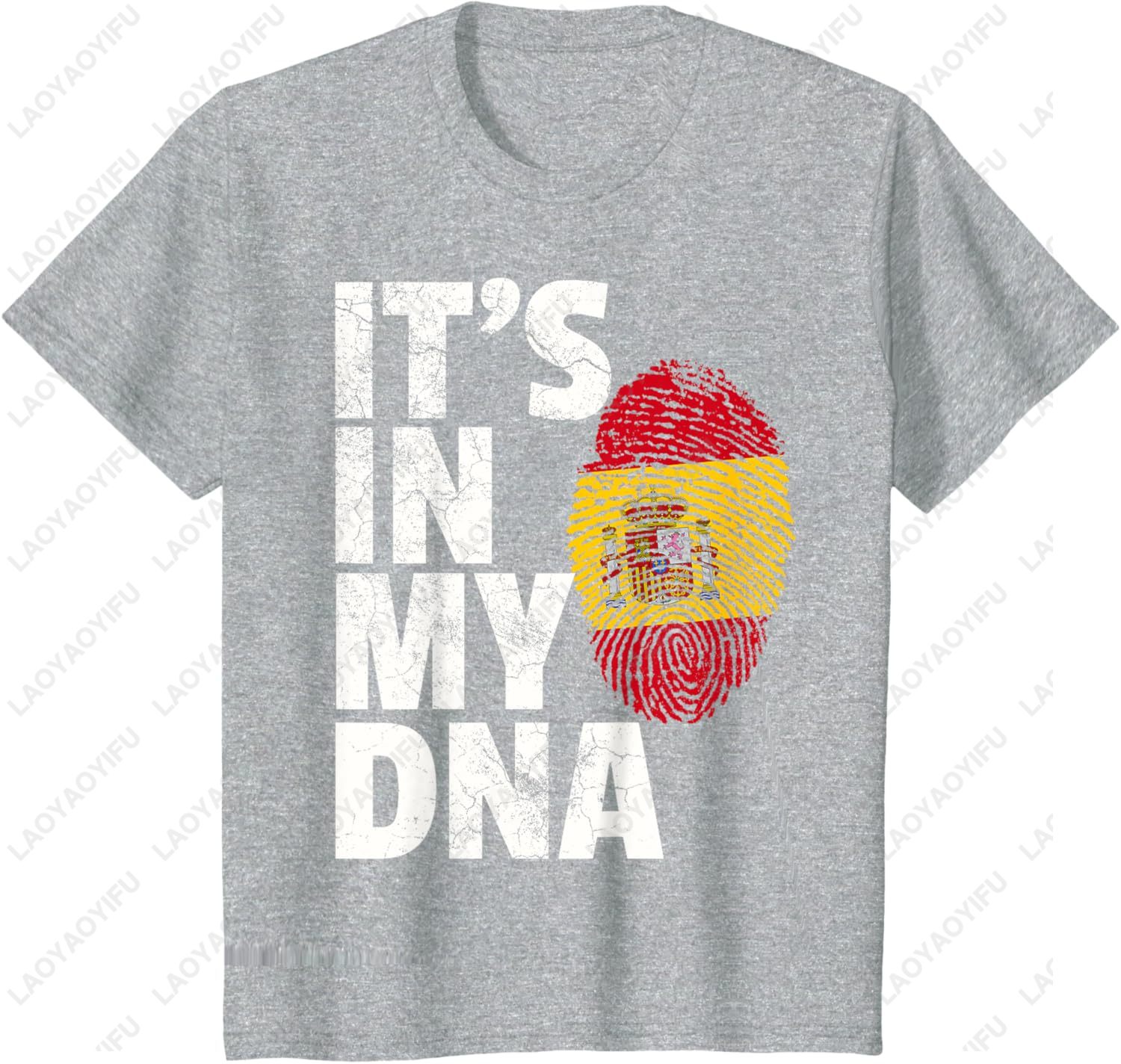 「IT'S IN MY DNA」スペイン国旗のグラフィックプ - Summer Clothing In Spanish のレビューと価格