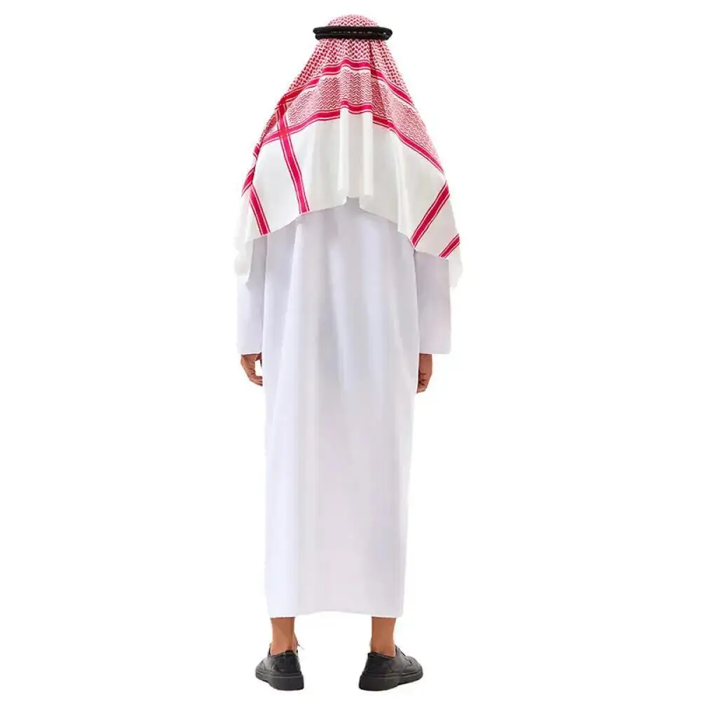 アラビア風ドバイコスチュームUAEシェイクコスプレ白いローブ - Summer Vacation Clothing Men のレビューと価格