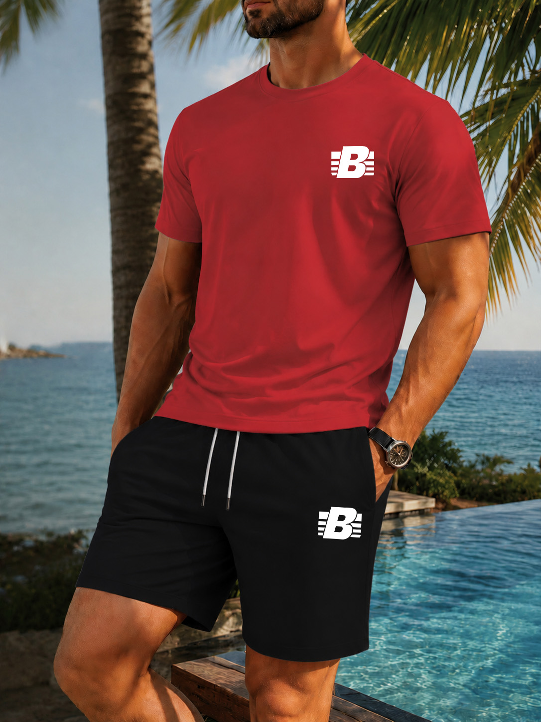 メンズ 2 ピース トラックスーツ カジュアル スポーツウェ - Summer Clothing Haul のレビューと価格