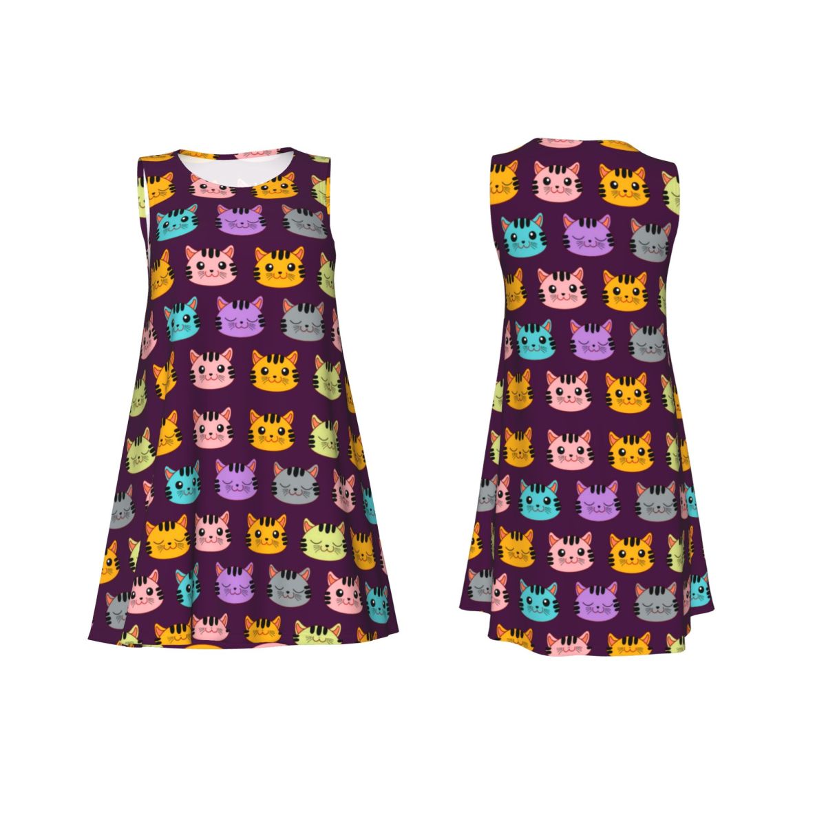 クールキャッツ タンクドレス キュートなアニマルプリント ノ - Summer Clothing Ideas For Women のレビューと価格