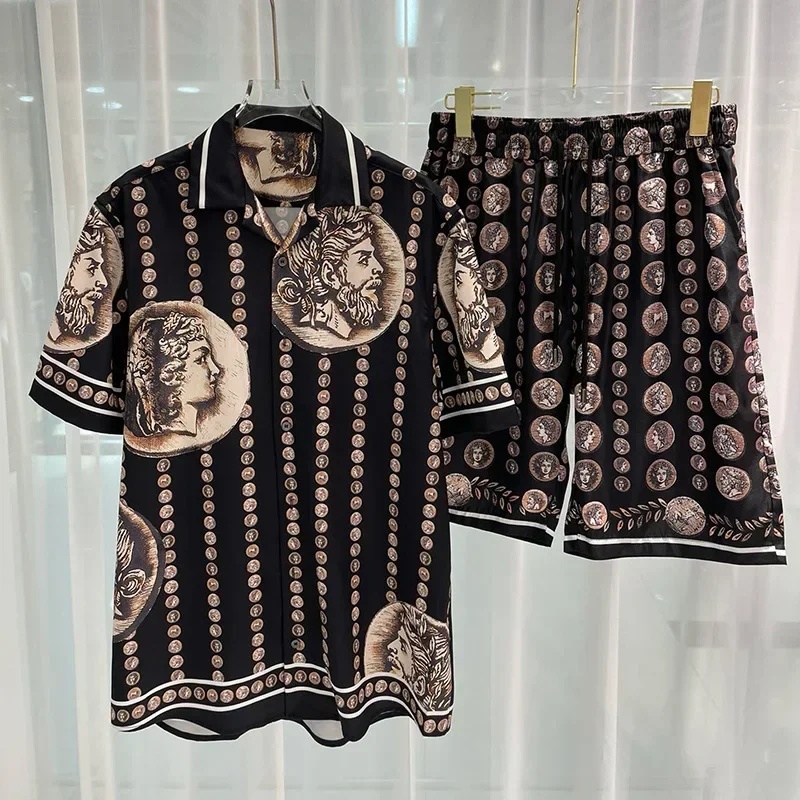 ロイヤルラグジュアリーメンズシャツセット ヴィンテージ柄キャ - Summer Clothing Haul のレビューと価格